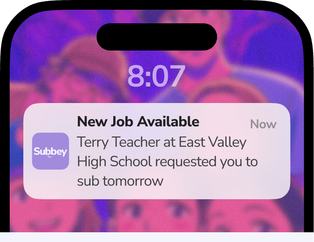 Subs are notified